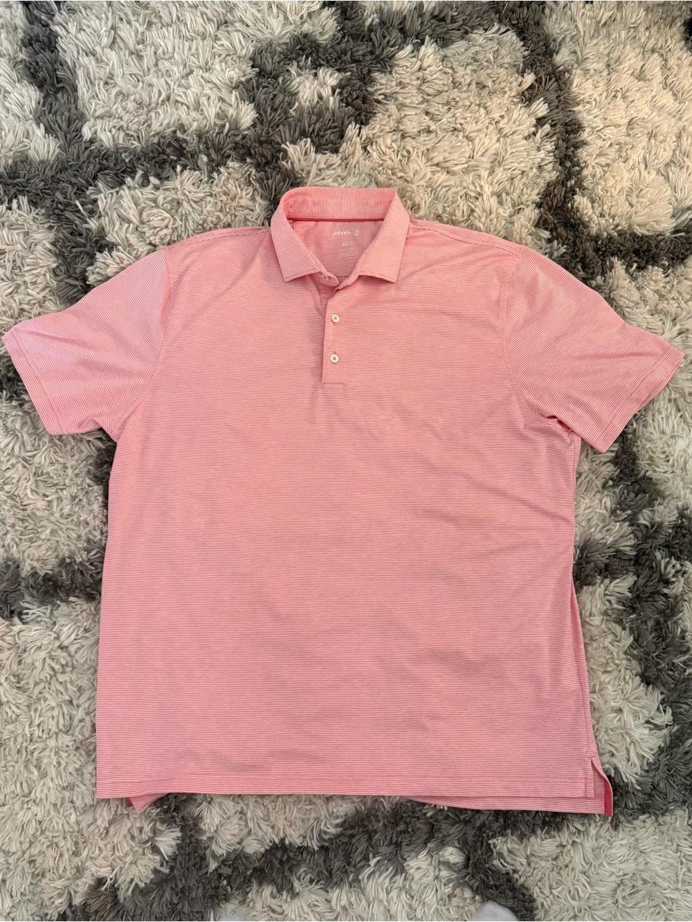 johnnie-O Pink Short-Sleeve Polo